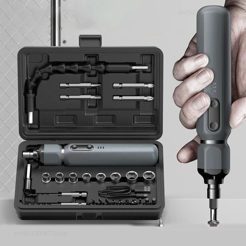 

OULAIDE Electric Screwdriver Set Lithium Battery Rechargeable Household Maintenance Repai Mini Portable Rechargeable Tool