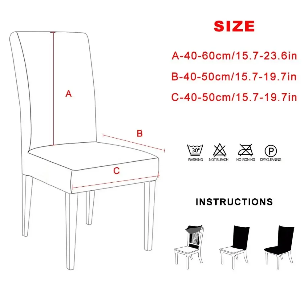 1PC Floral Pattern Chair Cover Spandex Elastic Anti-dirt Seat Slipcover Washable Universal Chair Case for Dining Wedding Banquet