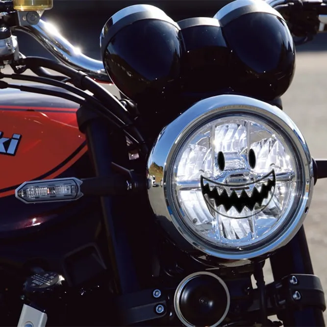 

Для KAWASAKI Vulcan 1700 900 Z650RS Z900RS Eliminator 500 W800 ZRX 1200 украшение для фар мотоцикла забавные креативные наклейки