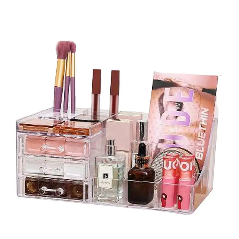 

Makeup Organizer For Vanity Clear Makeup Holders And Organizers Makeup Drawer Organizer Clear Countertop For Cosmetics Lipsticks