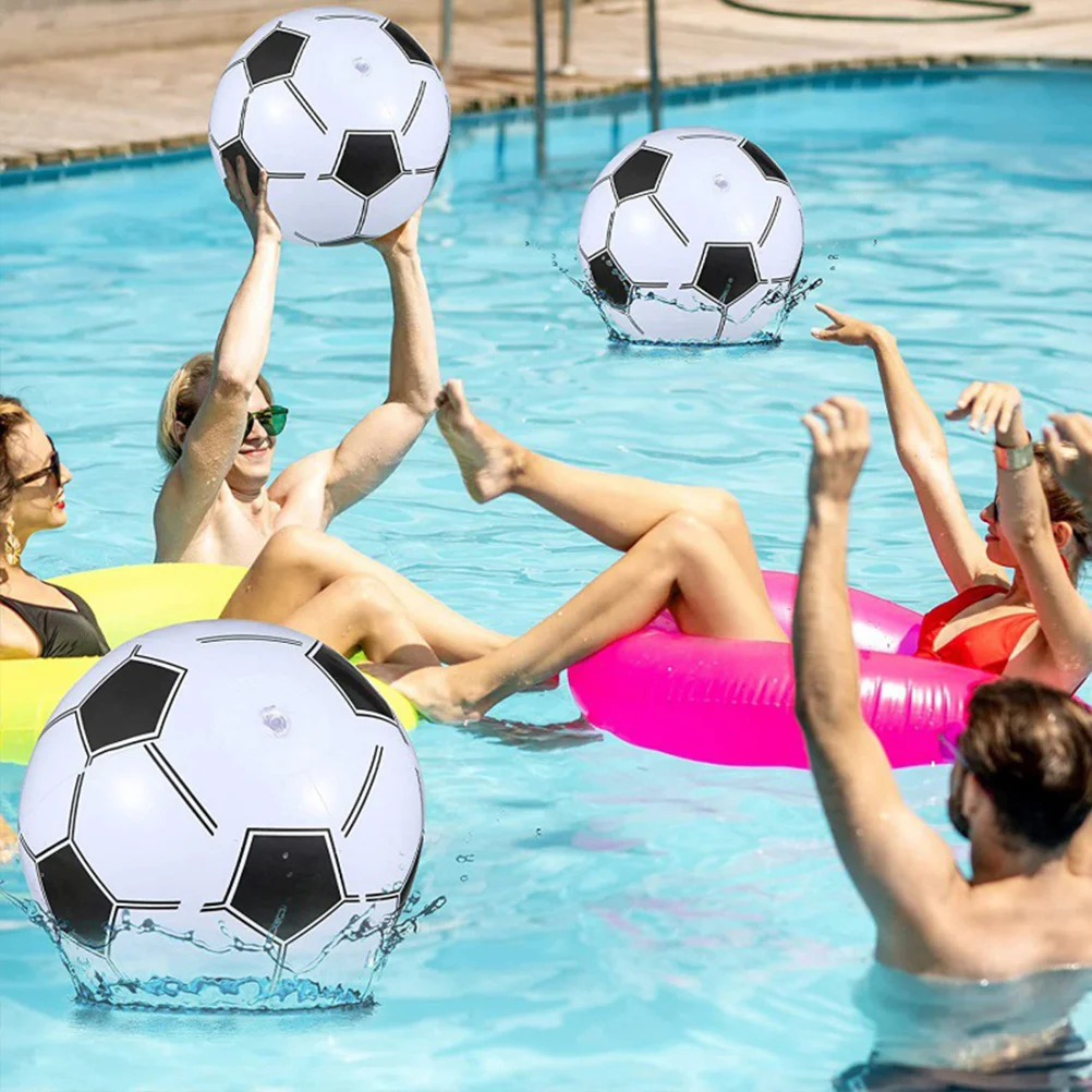 

Giant Inflatable Soccer Sports Pool Balls Beach Outdoor Toys Swimming Floating for Teens Party