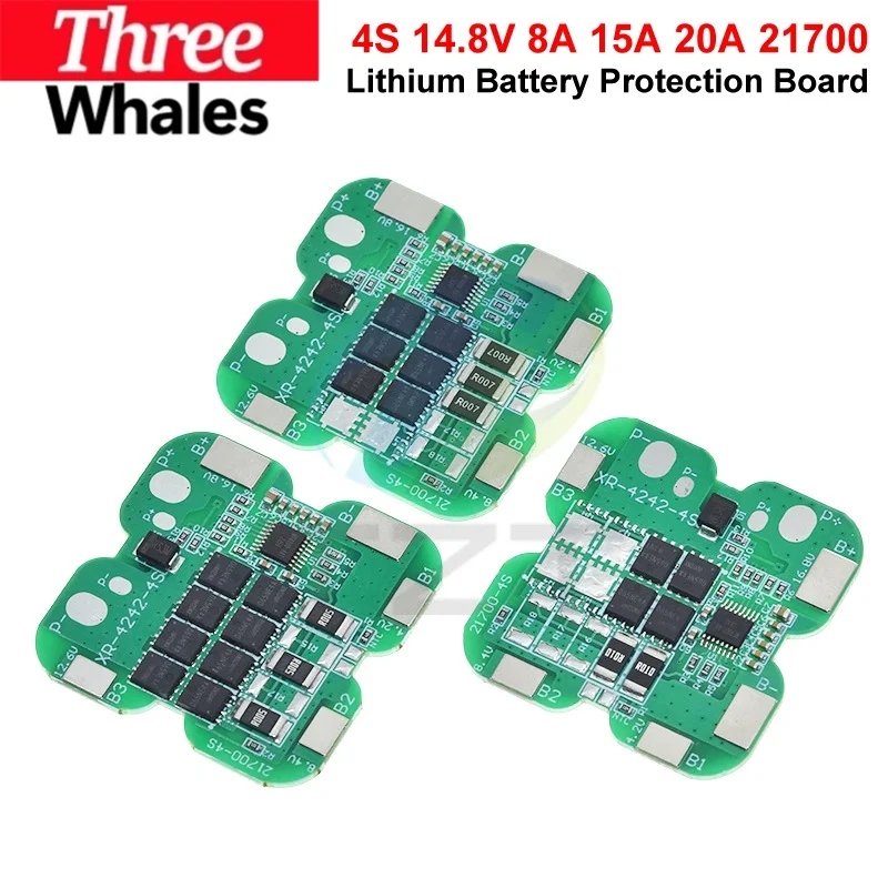 4S 21700 BMS 20A 15A 8A Charging Module 16.8V Li-ion Lithium Battery Charge Board Protection Board for Drill Motor Electric Tool