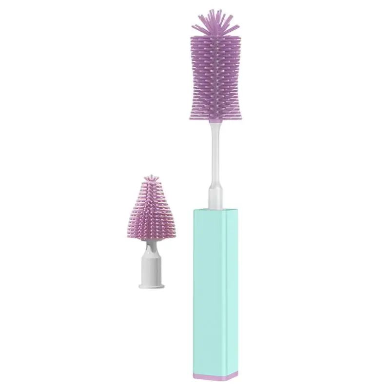 Electric Baby Bottle Brush Multipurpose Silicone Cordless Infants Babe Milk Bottle Nipple Clean Brushes Long Handle