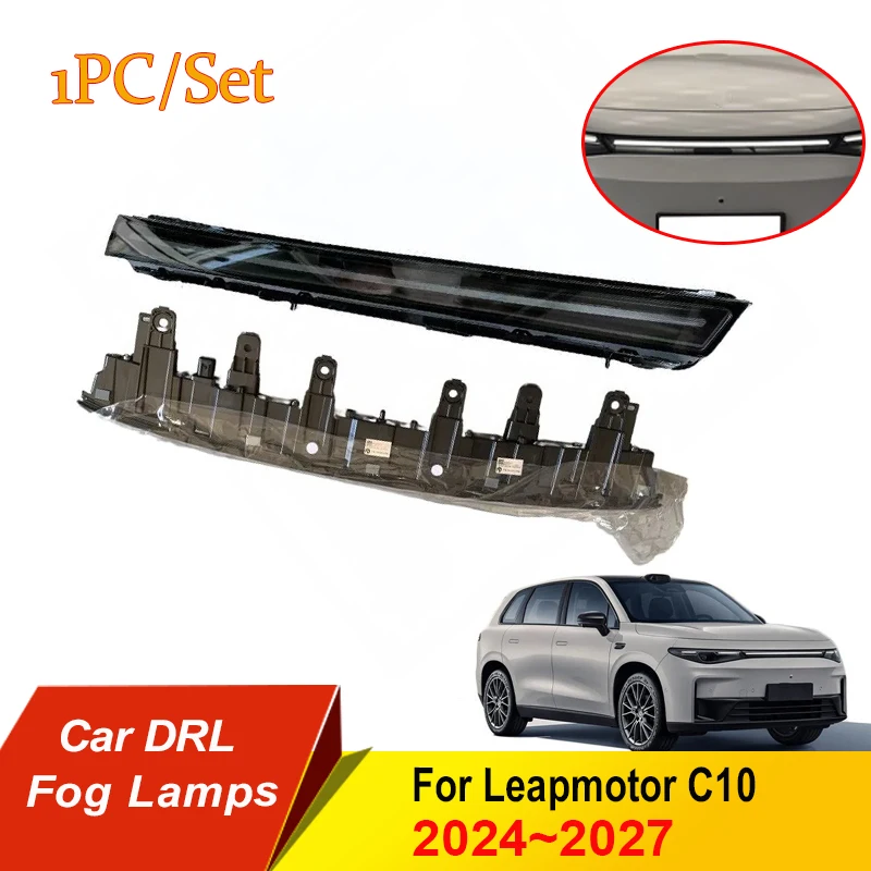 

Car Front Through Lamp Light For Leapmotor C10 2024 2025 2026 All New Front Screen LED Center Light Modification Part Accessorie