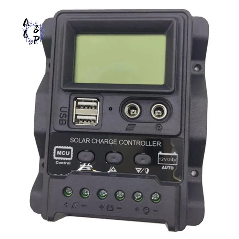 A68P-PWM Controllers, Power Off Memory Backflow Resistance Circuit Dual USB Solar Controller For Batteries (30A)
