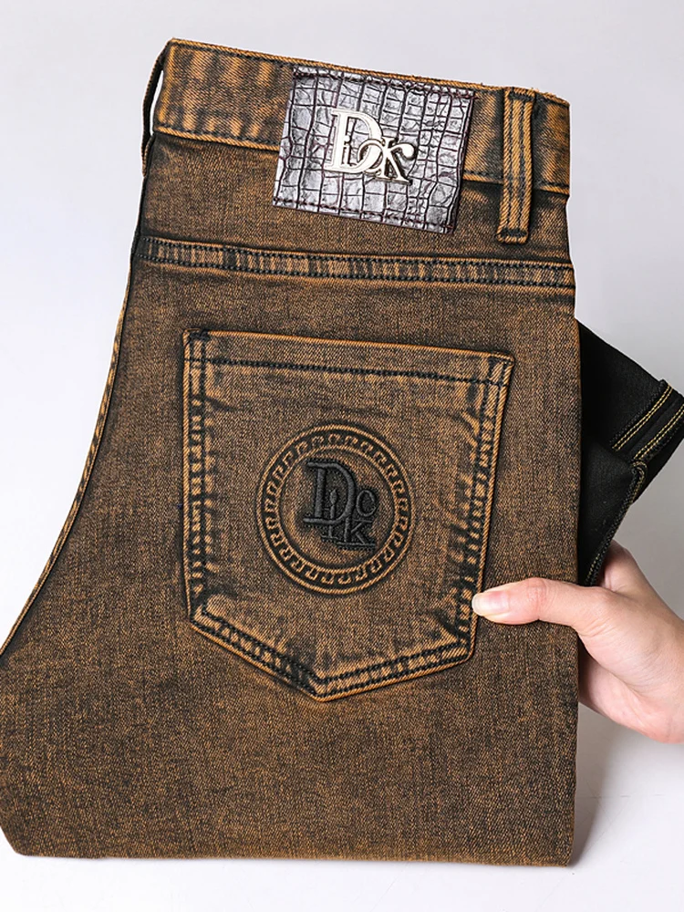 Premium Low Waist Spring Autumn Casual Jeans for Men – XinTang Hong Kong Fashion Series D758LM