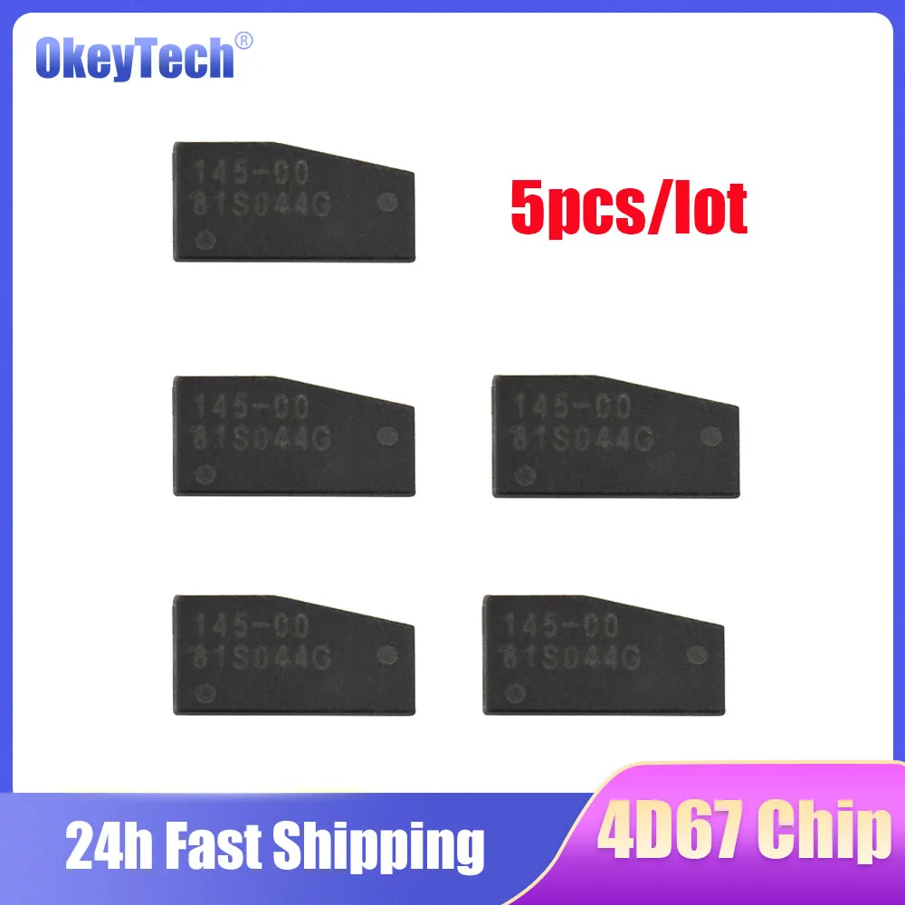 Okeytech 5pcs/lot 4D67 Chip 40 Bits Carbon Chip P1 32 Auto Car Key Transponder Chip for Toyota Previa Reiz Crown Rav4