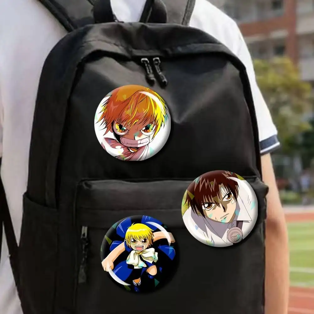 Manga Z-Zatch Bell The Lightning Mamodo Round Badge Pins Creative Pins Bag Decor Accessories Fan Collection Gifts for Friends