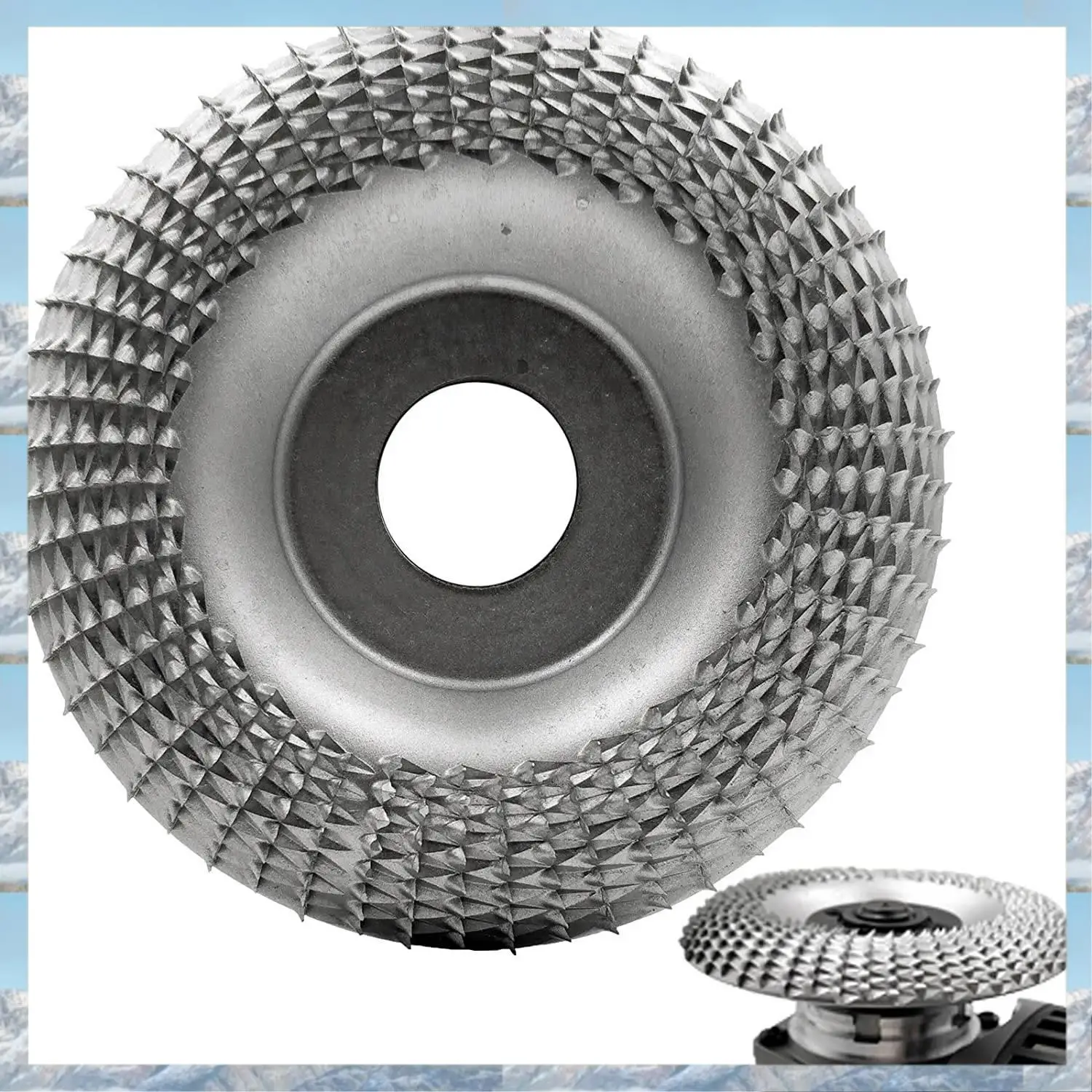 2025 Горячий стиль, диск для резьбы по дереву, шлифовальный диск, диаметр 7/8 дюйма, шлифовальный круг по дереву, абразивный диск для резьбы (100 мм, дуговой тип, S