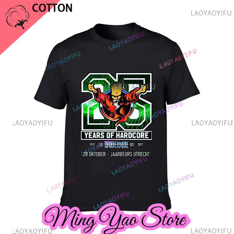 Men Women Fashion Thunderdome T Shirt  Hip Hop Tees Tops Funny Summer Short-sleev Camiseta Hombre Black Shirt Casual Streetwear