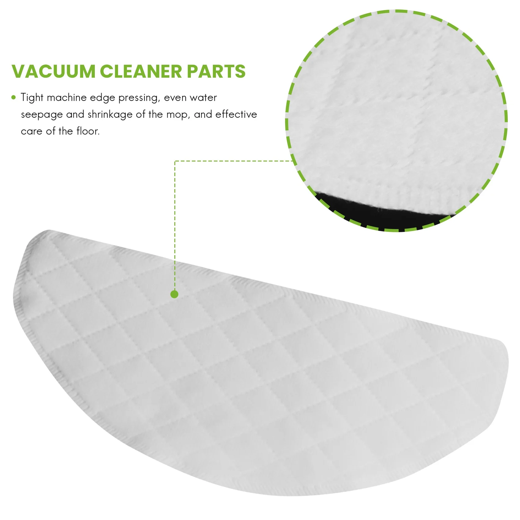 A61I 40Pcs Disposable Rags For Ecovacs Deebot Ozmo T8 Vacuum Cleaner Mop Cloths Moping Pads Spare Parts