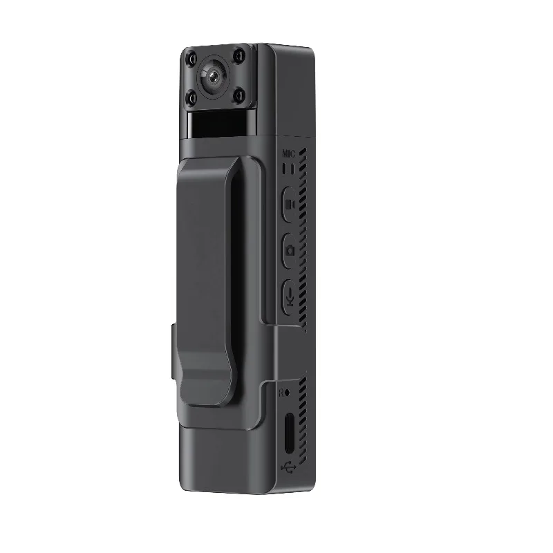 1080P HD Body Worn Camera 8 Hours Working Time Night Vision Portable Recorder with Rotatable Lens