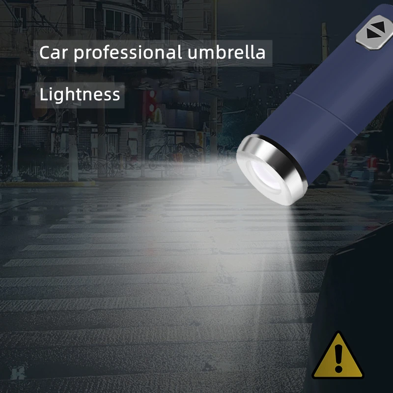 Fully Automatic UV Umbrella With LED Flashlight Reflective Stripe Reverse Large Umbrellas For VW T ROC TROC 2021 2020 2019 2018