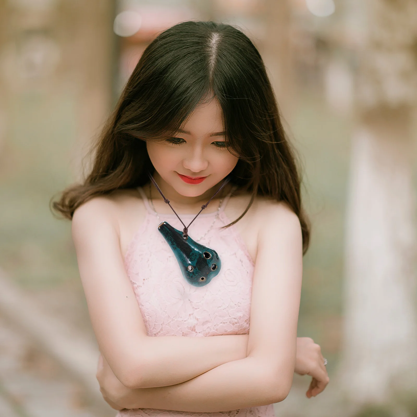 الأكرينا السيراميكية ذات 6 فتحات في أداة الرياح الصديقة للمبتدئين مع صوت رنين للتمرين والأداء