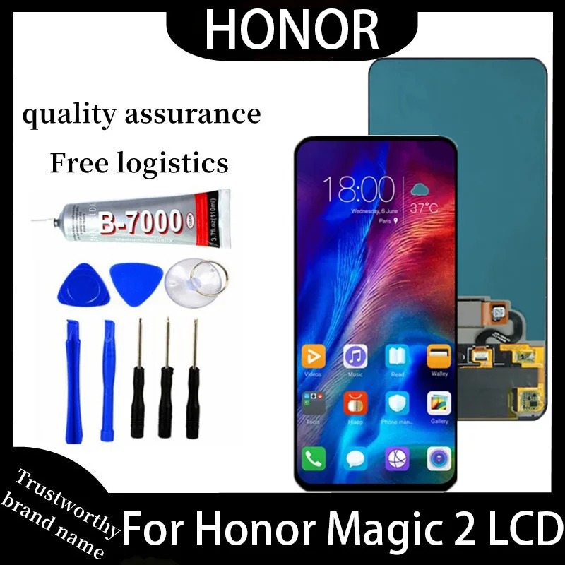 

Tested LCD Screen For Honor Magic 2 LCD Display Touch Screen Digitizer Assembly For Honor Magic2 TNY-AL00 Replacement Parts