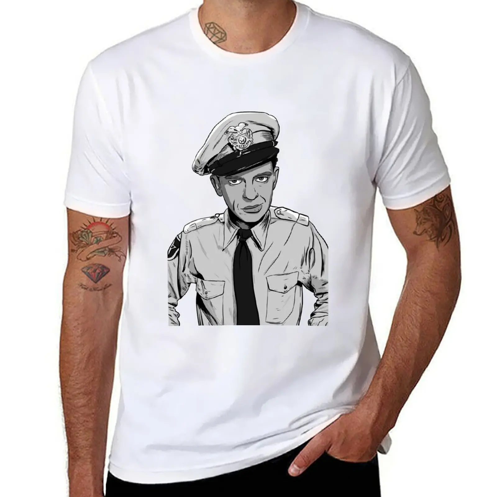 Barney Fife T-Shirt blacks anime custom t shirt boys animal print men clothings