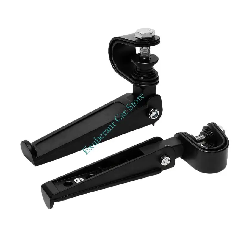 Aluminum Motorcycle Hinge Peg Pair with Support Platform for Daily Road Use Garage Service and Parking Control