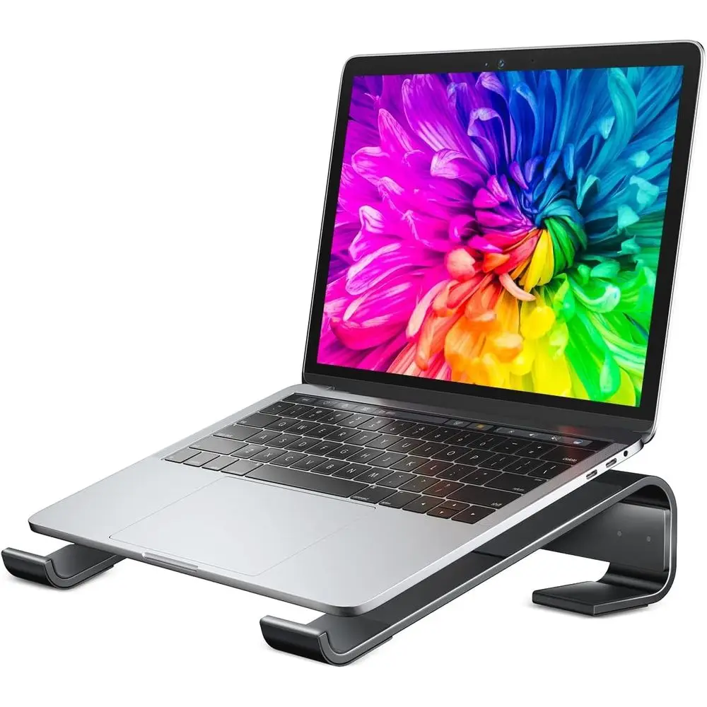 

Ergonomic Detachable Laptop Riser, Desk, Book Stand, Compatible with 12-17'' Laptops, Black