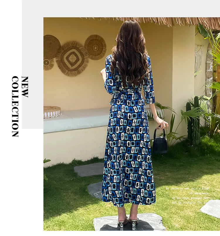 ZAROY ผู้หญิงหรูหราชุดยาว Elegant Party V คอชุดฤดูร้อน Belted ด้านข้างแยก Holiday Beach Vestidos Robeе