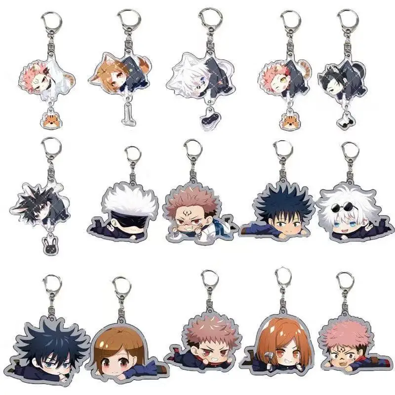 พวงกุญแจอะคริลิคจูจุสึไคเซ็นใหม่ น่ารัก การ์ตูนโกโจ ซาโตรุ ฟุชิกุโระ เมกุมิ รุ่น Q จี้ห้อยคอ ของสะสมอนิเมะ