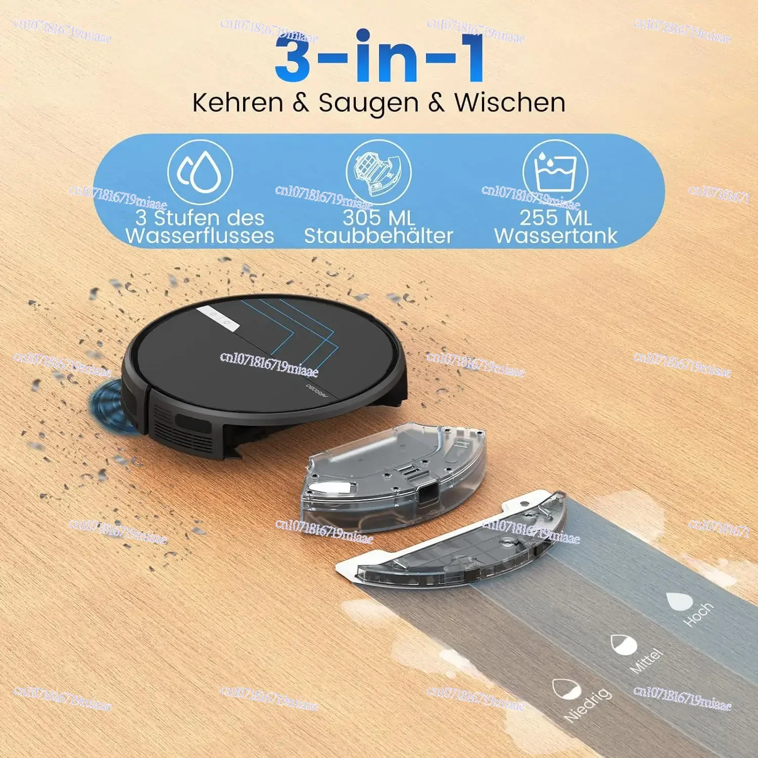 

P30 Hot Selling Smart Floor Carpet Cleaning Water Mop Robot Vacuum Cleaner