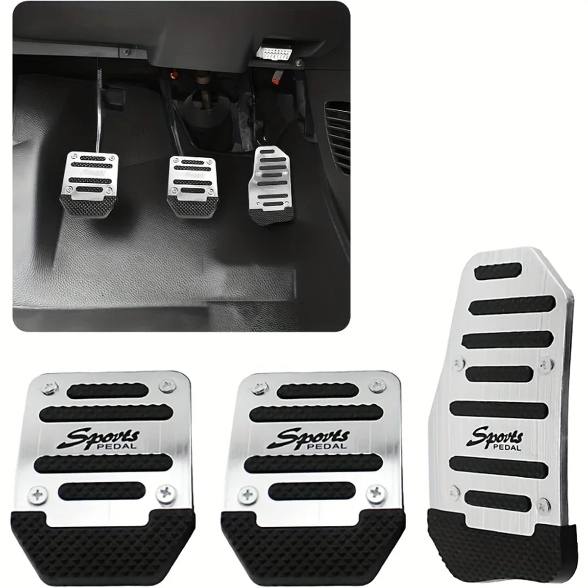 1set Car Pedal Protection Cover Car Brake Accelerator Pedal Manual Gear Pedal for Car Universal Pedal Accesorios Para Vehículos