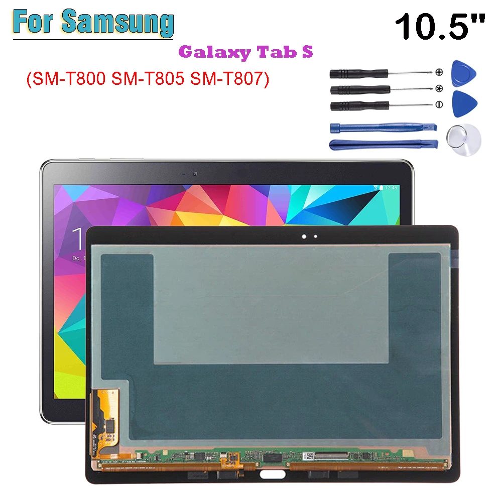 

10.5" New For Samsung Galaxy Tab S T800 T805 T807 SM-T800 SM-T805 SM-T807 LCD Display Touch Screen Digitizer Glass Assembly