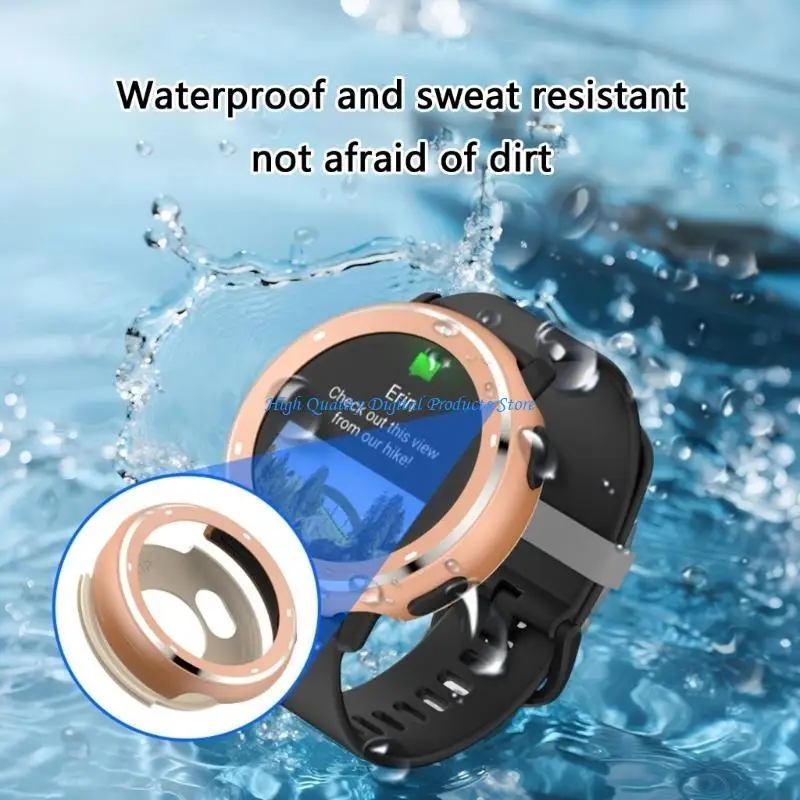 U2JE Shockproof Metal Cover Case For Sports Watches Fitness Trackers Scratch Resistant Construction Wireless Optimized