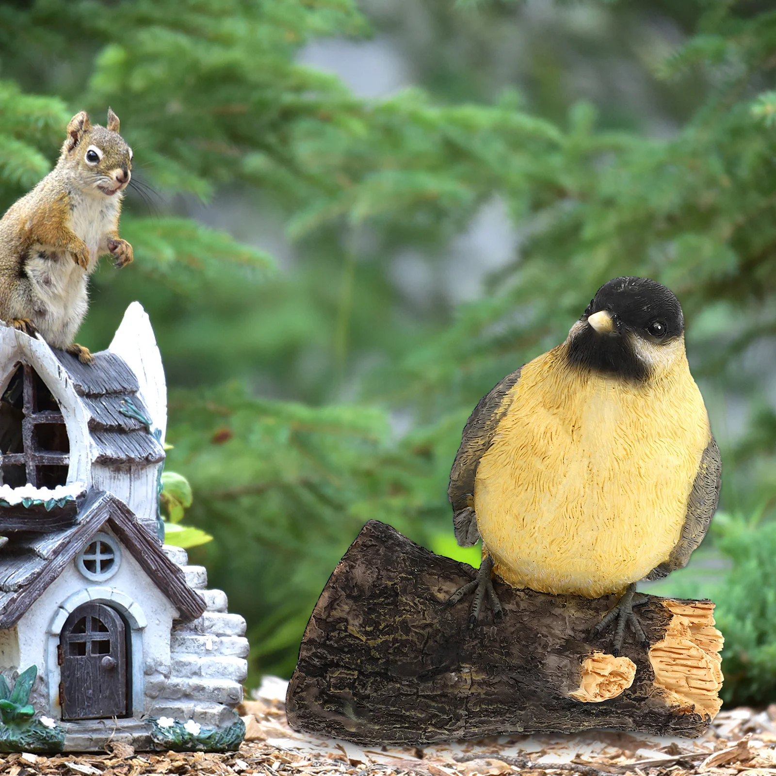 

1Pcs Simulation Artificial Resin Bird Decoration Creative Garden Yard Ornament Home Decorative Supply Lifelike Bird Ornament