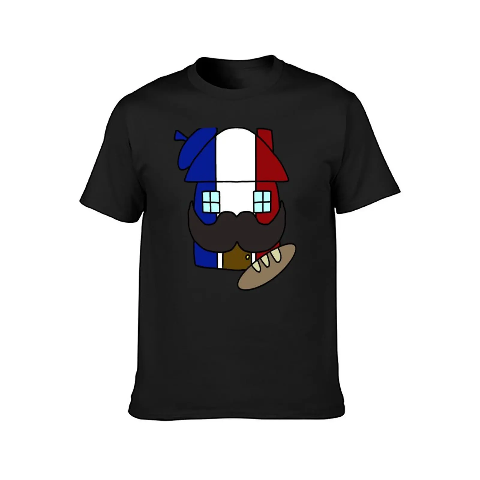 French House T-shirt cute clothes sweat new edition blacks heavyweight t shirts for men