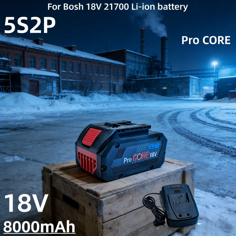ProCORE 18V 8000mAh Lithium-ion 5S2P 5C Tool Battery-Tailored for Bosh Cordless Caulk Guns in Home Improvement