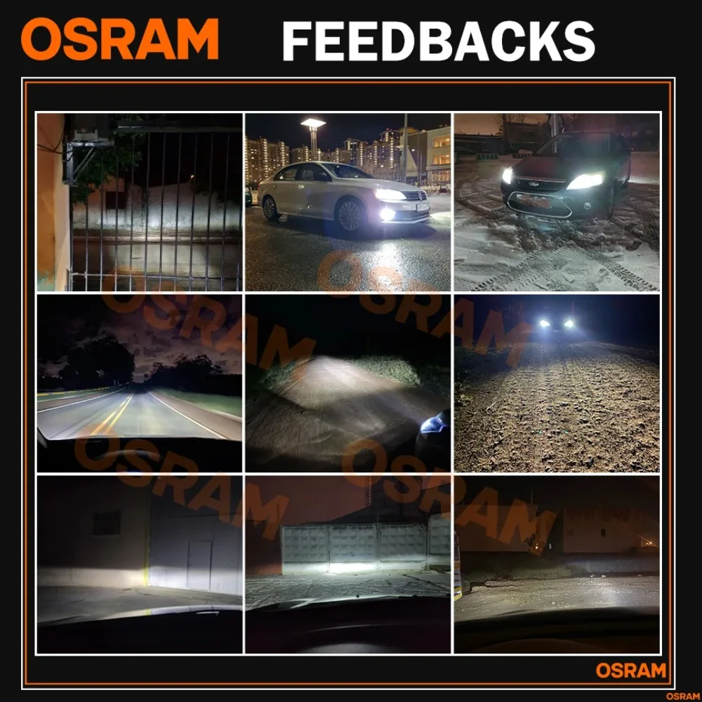 OSRAM Classic 2.0 H4 Lampu LED Mobil H7 H1 LED Lampu Sorot Rendah H8 H11 HB3 HB4 9005 9006 9012 Lampu Kabut LED 6000K Ukuran Mini