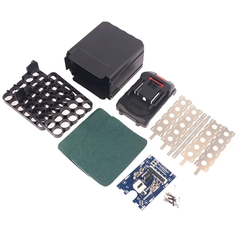 【ELECTRONIC-ACCESSORIES】30 Cell 18650 Lithium Battery Case For 18V Lomvum Zhipu Hongsong Jingmi PCBA BMS Protection Circu