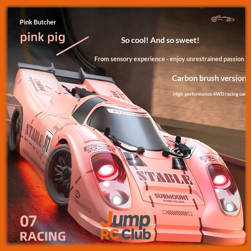 

1:10 Scale RC Drift Car Full Proportional 4WD Remote Control Racing Model High-Speed Brush Toy For Adults Hobbyists Indoor Play
