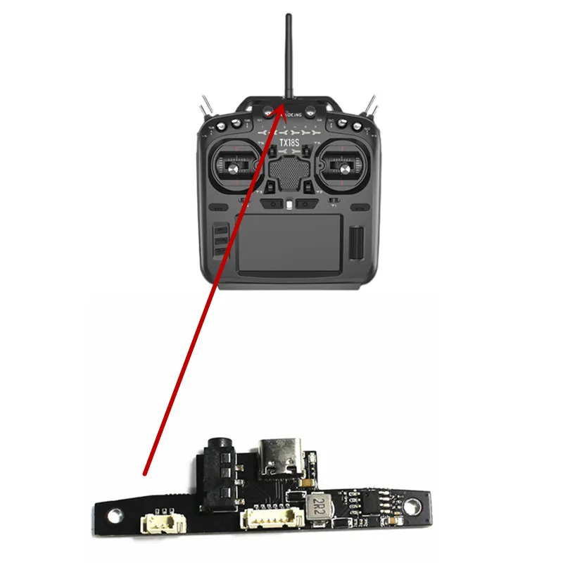 Radioking TX18S Charge Board Upgrade Into Chargable USB-C Top USB Radiomaster TX16S Assembly Open TX RC Transmitter