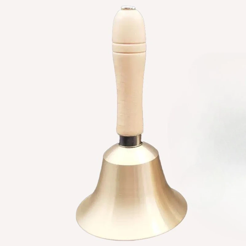 Cloche à main professionnelle pour la méditation sonore, cloche à main en cuivre de 8 cm, cloches à main pour le yoga, la pleine conscience, les instruments de musique de percussion
