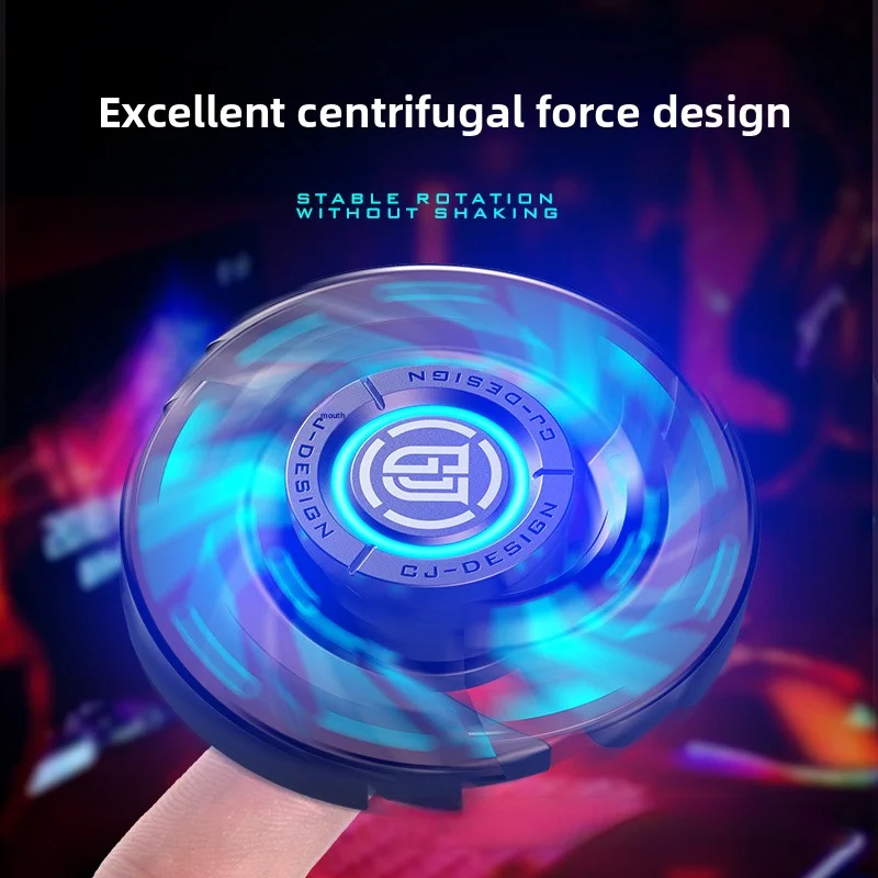 Multi-functional Glow All Metal Fidget Spinner, Rotating Finger Toy, Adult Portable Stress Relief Hand Gadget