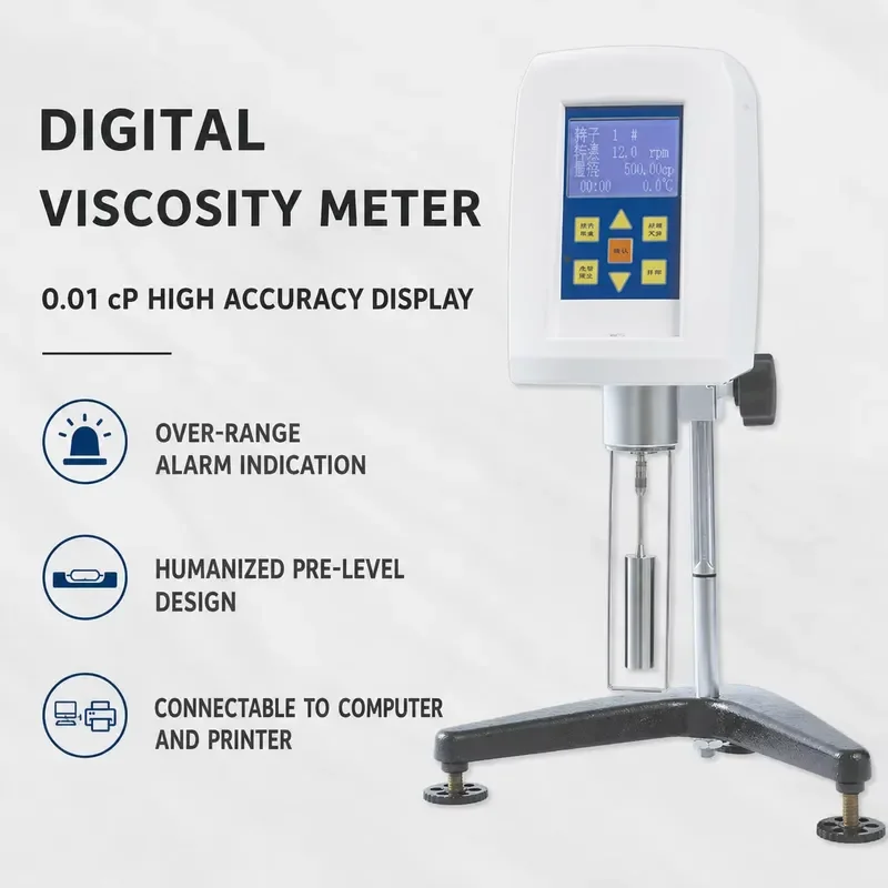 Viscometer Ndj-8S Starch Low Cost Food Viscometer Ostwald Oil Brookfield Viscometer Tube China Spindle Paste Liquid Low