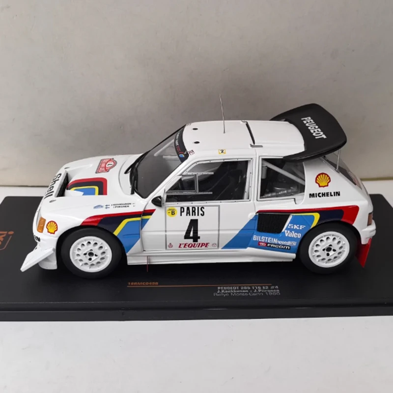 

IXO масштаб 1/18 205 T16 E2 # 4 1986, имитация модели автомобиля из сплава, статическая коллекция, украшенные праздничные подарки, игрушки, сувенирный подарок