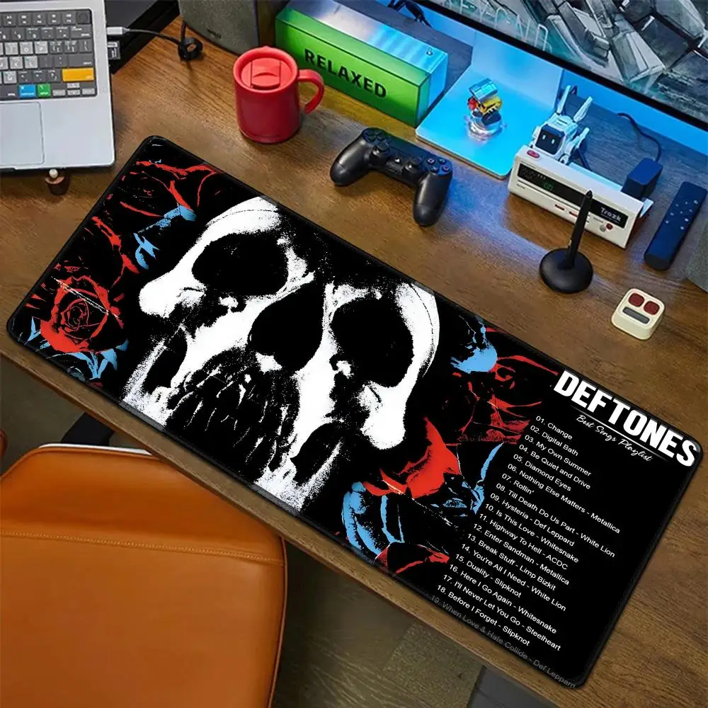 패션 데프톤스 마우스 패드 고무 매트 노트북 XXL 마우스패드 게이머 컴퓨터 테이블 게임 액세서리