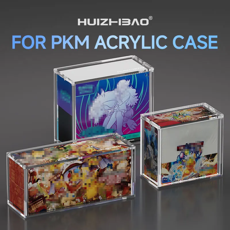 pokemon booster box acrylic case magnetic Acrylic Magnetic Pokemon Booster Box Display Case main image 1