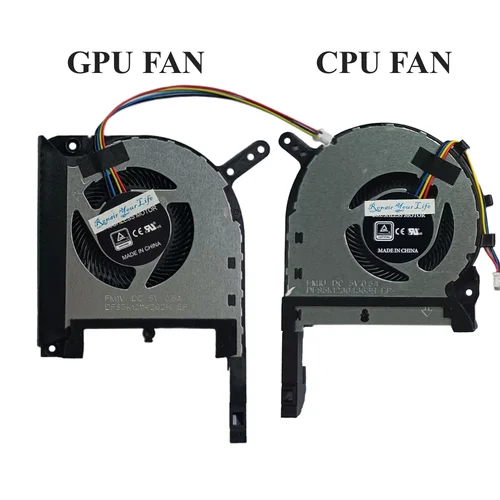 Imagen 1 del producto Ventiladores de refrigeración de CPU para ASUS TUF A17 FA706 IU FA706QR FA706IH F15 FX706 IU LI Gaming laptop GPU tarjeta gráfica enfriador radiador nuevo