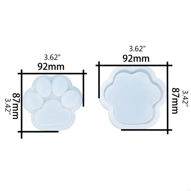 Storage Rack Resin Casting Mold for Cat Paw Storage Box Crystal
