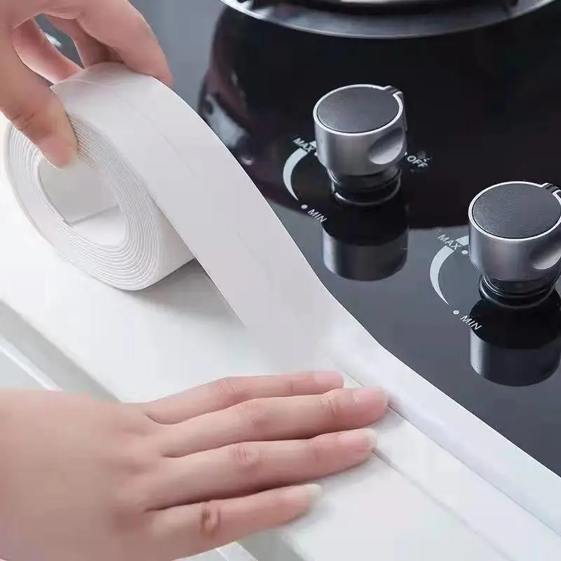 3.2M Self Adhesive PVC Sealing Tape Oil Proof Waterproof Anti-Mildew for Bathtub Kitchen Sink Bathroom Edge Sealing