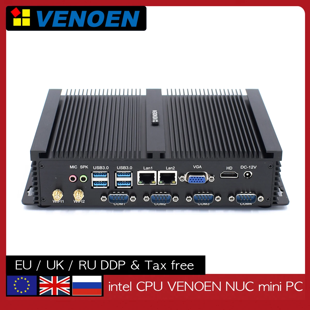 Mini PC Intel Core i5 3317U i3 3217U Windows XP Celeron 1037U ITX Industrial Fanless Desktop HDMI VGA Dual Display Rugged PC AES