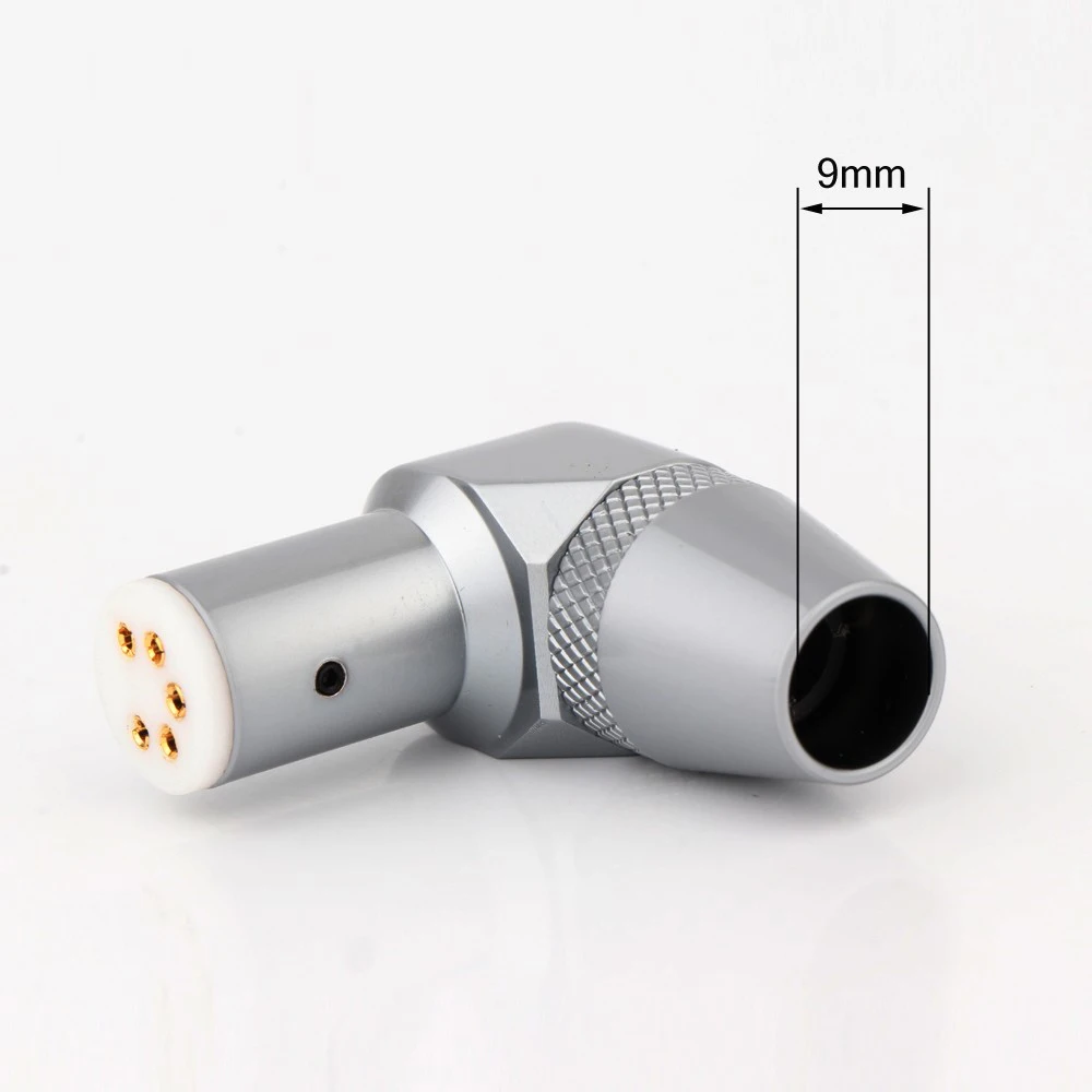 Meatendio-テーブルソケット,5 dinメス,ビニール金メッキ,右角度付き,ヘッドコネクタ