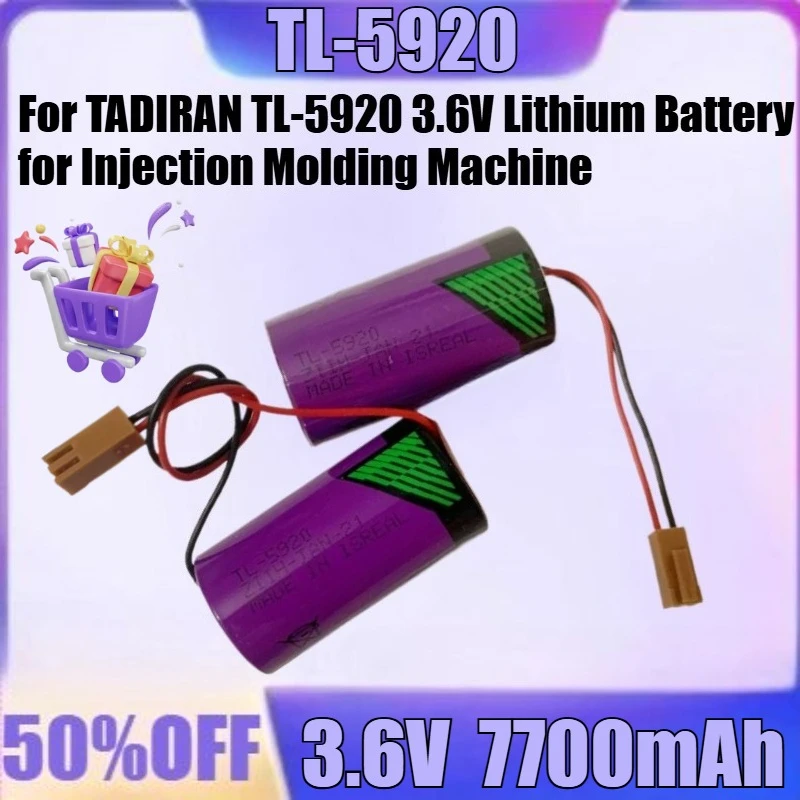 

New TL-5920 3.6V 7700mAh High Quality Battery for TADIRAN TL-5920 3.6V Lithium Battery for Injection Molding Machine