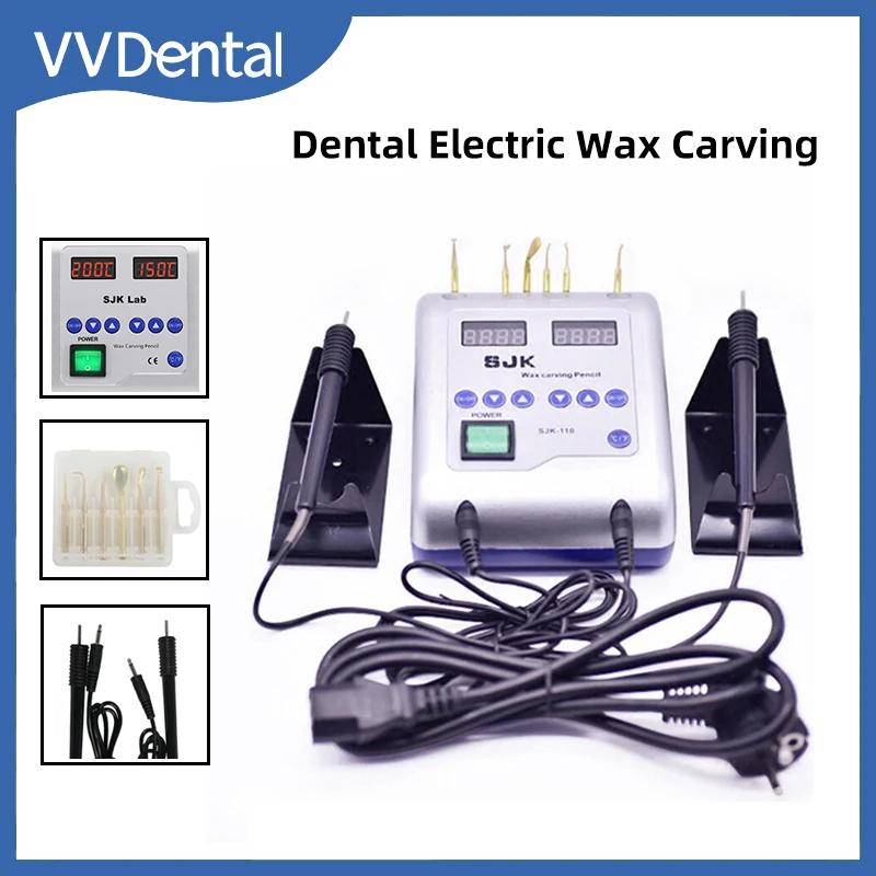 

Dental Electric Waxer Carving Knife Machine With Double Wax Carving Pen and 6 Wax Tip Molding Wax Patterns Dental Lab Equipment