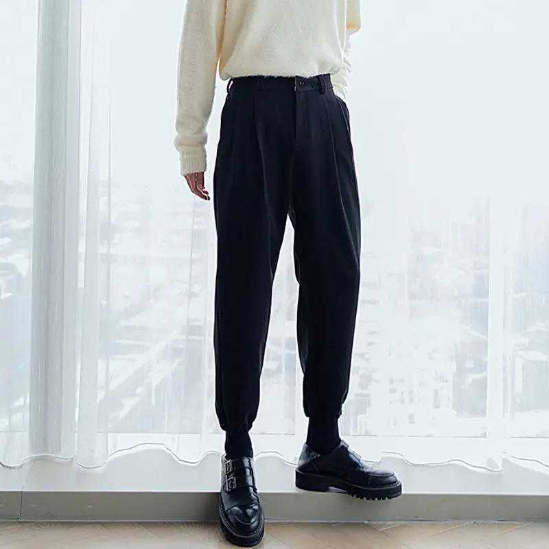 

Work Baggy Men's Suits Pants 9 Cropped Pocket New In Summer 2025 Designer Clothes Spring Stylish Offer Cheap Male Suit Trousers