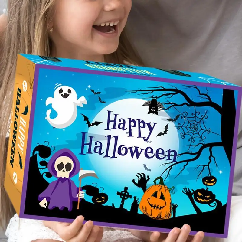 Advent Calendar Puzzle Fun Countdown To Halloween Advent Calendar Toy Pumpkin Witch Ghost Theme Funny Puzzle For Fine Motor